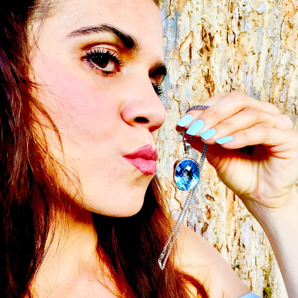 ๐ฅHOST PICK๐ฅSALE!๐ฅCHECKERBOARD SWISS BLUE TOPAZ! - Picture 8 of 8
