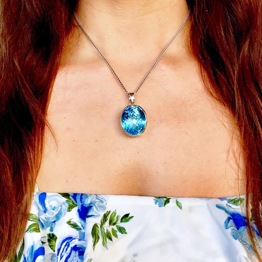 ๐ฅHOST PICK๐ฅSALE!๐ฅCHECKERBOARD SWISS BLUE TOPAZ! - Picture 4 of 8
