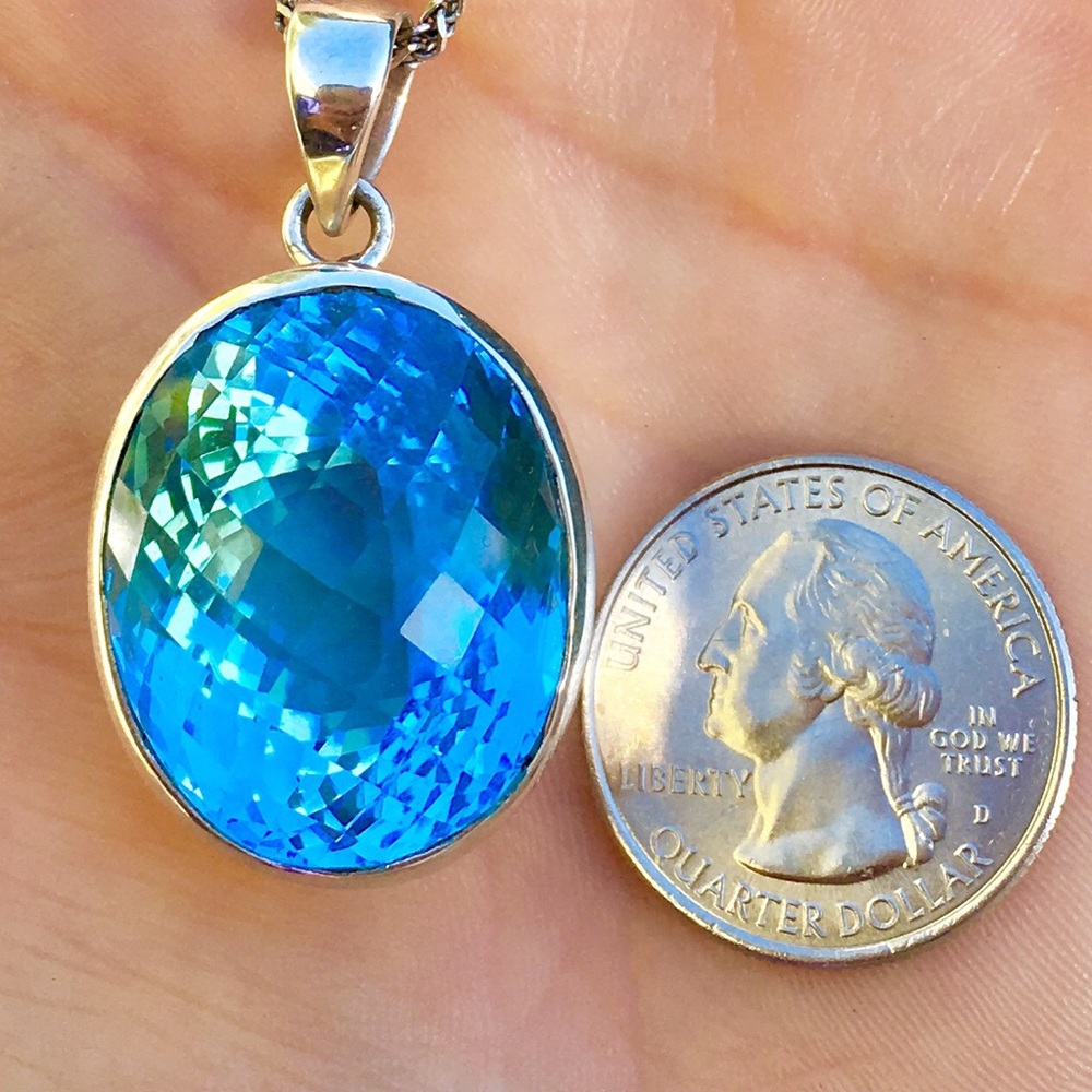 ๐ฅHOST PICK๐ฅSALE!๐ฅCHECKERBOARD SWISS BLUE TOPAZ! - Picture 5 of 8