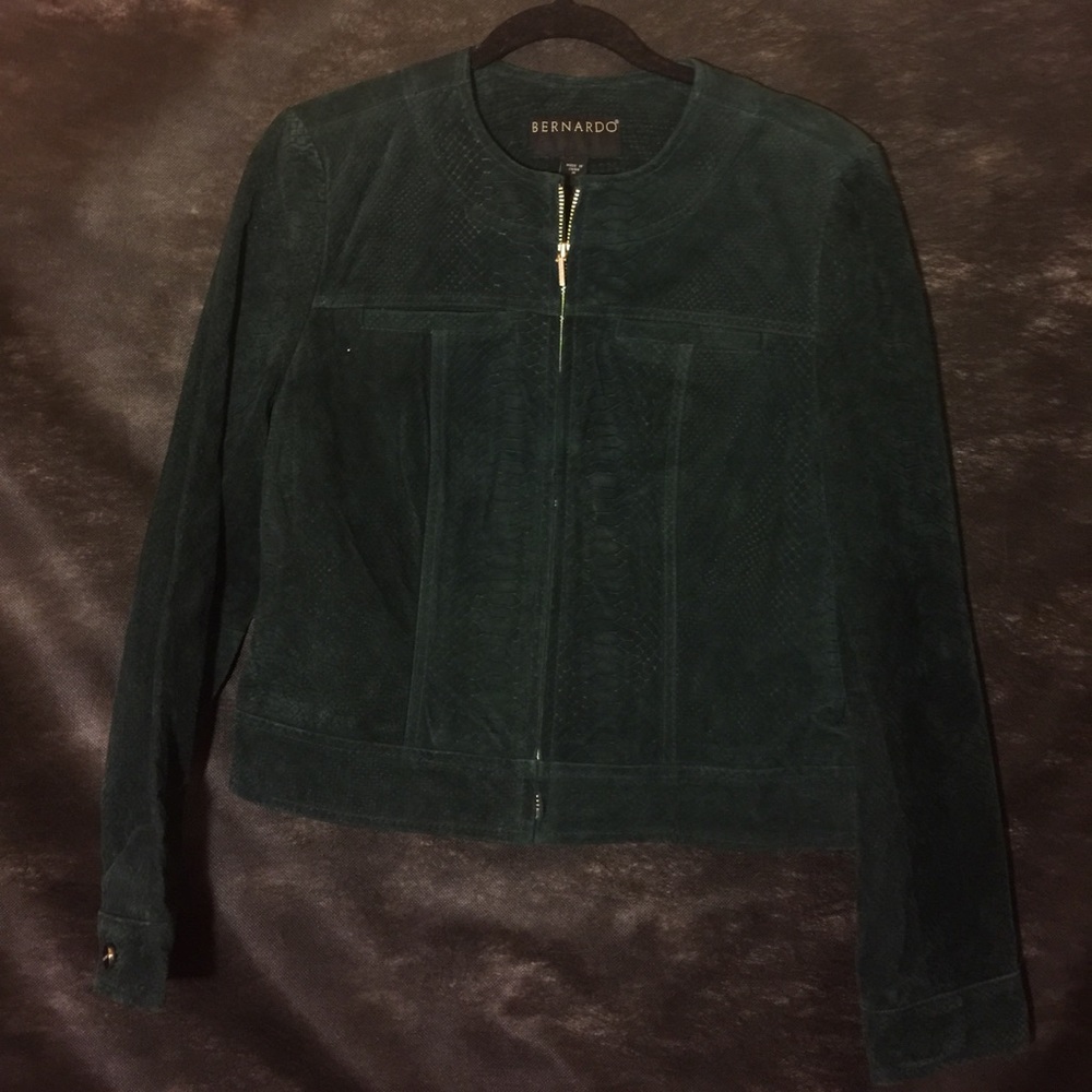 Hunter green suede jacket