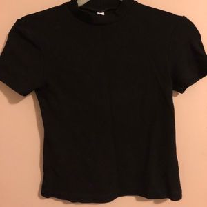 Mock neck crop top