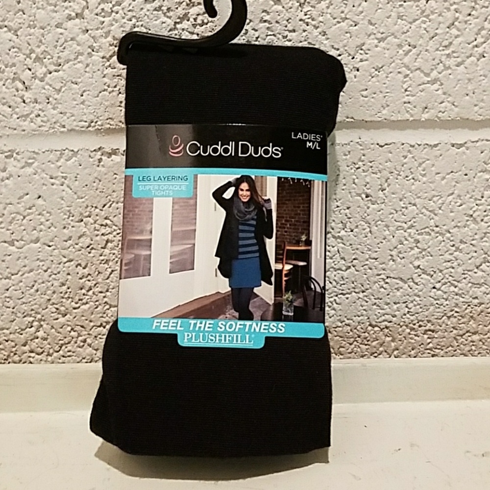 NWT - Cuddle Duds Super Opaque Tights