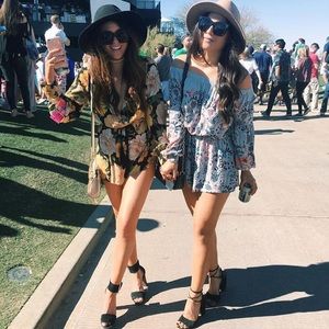 Long Sleeve Floral Romper
