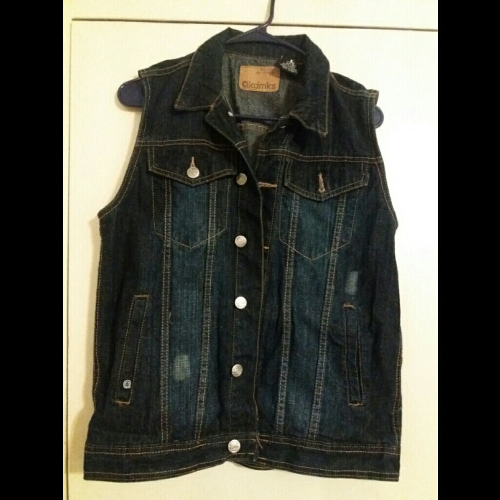 Boys denim Jean vest.