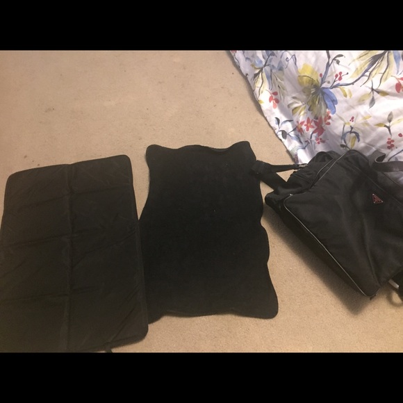 Black Prada Baby Diaper Bag
