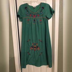 Mexican Embroidered Dress