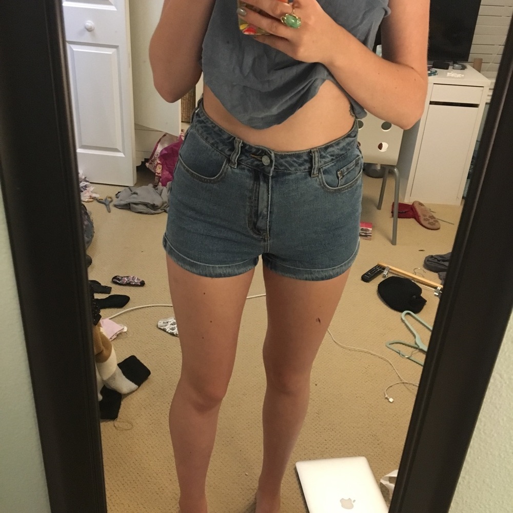 High waisted shorts