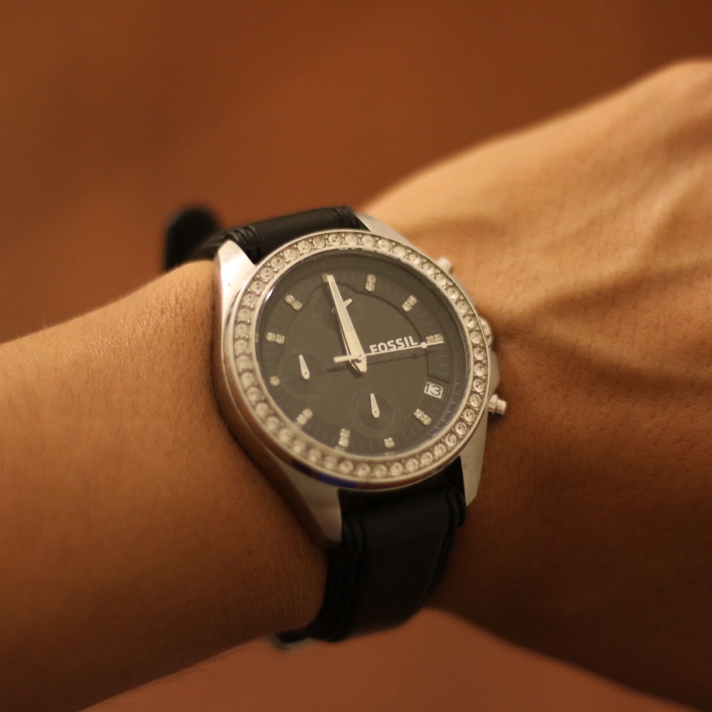 Black Fossil Watch