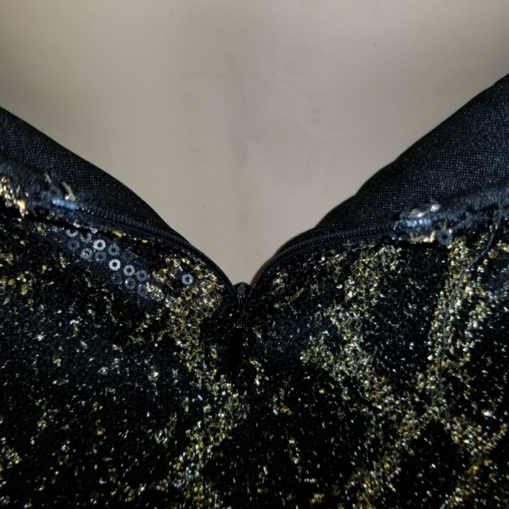 Zio New York Black and Gold Dress - Picture 3 of 6