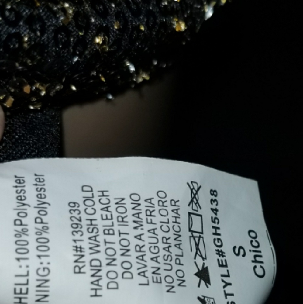 Zio New York Black and Gold Dress - Picture 6 of 6