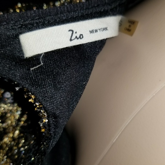 Zio New York Black and Gold Dress - Picture 4 of 6