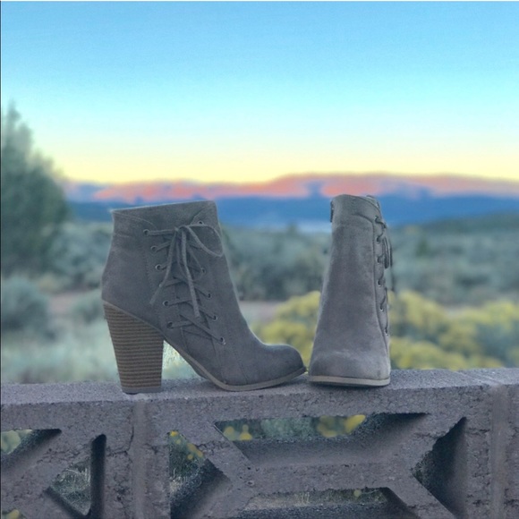 SALE! LAST 2  << Lace Up Brown Booties >> - Picture 6 of 7