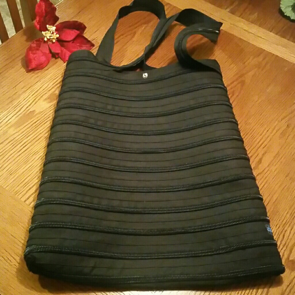 Black  "Zip-it" Tote Bag