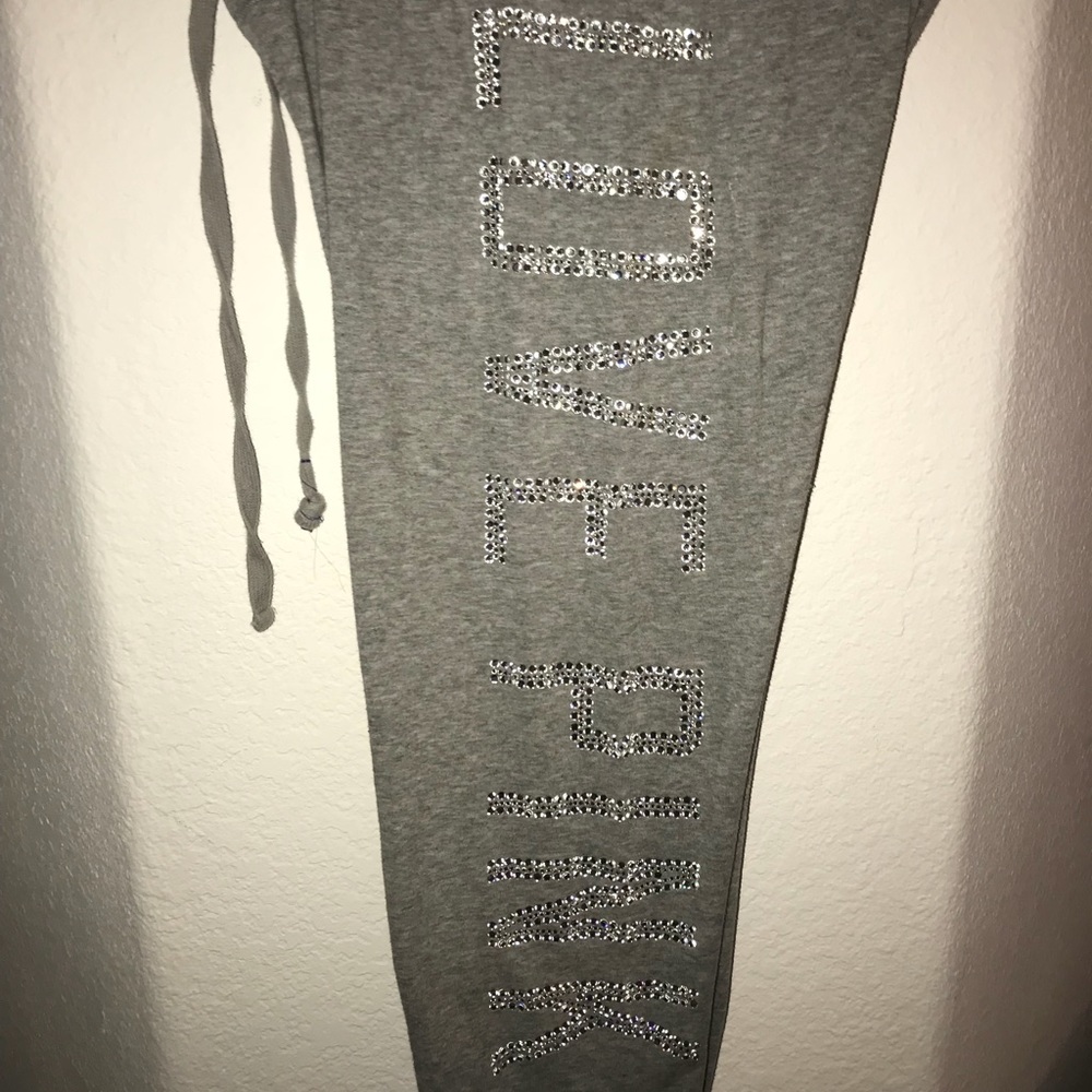 Rhinestones PINK! Sweatpants