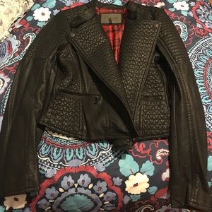 Faux Leather Moto Jacket