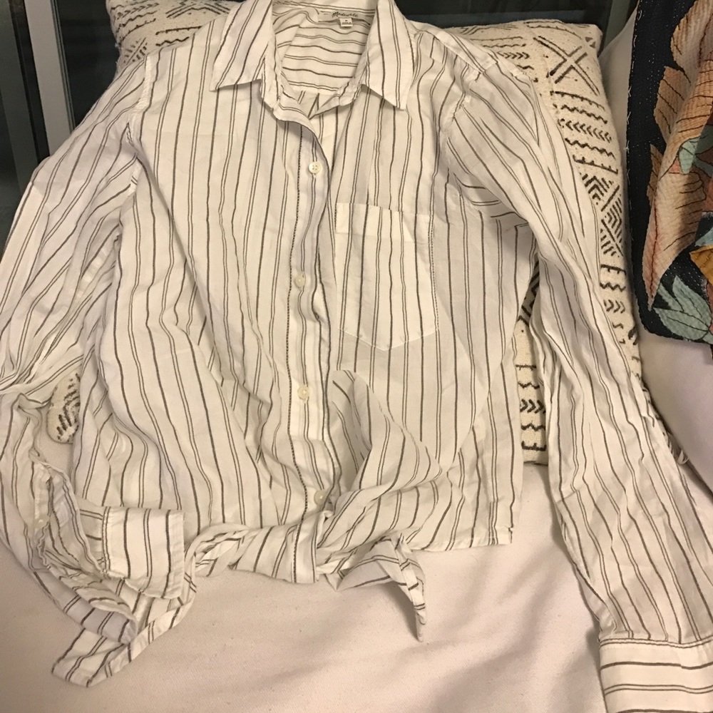 Madewell striped button down