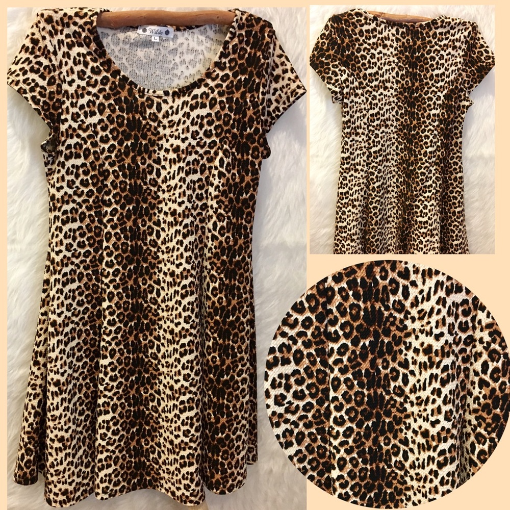 Wilda Dresses Women’s Animal Print Leopard  Dress
