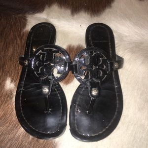 Black Tory Burch Miller Sandals