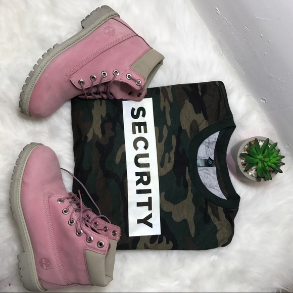 ❤️SOLD❤️Timberland boots shoes sneakers pink - Picture 5 of 7