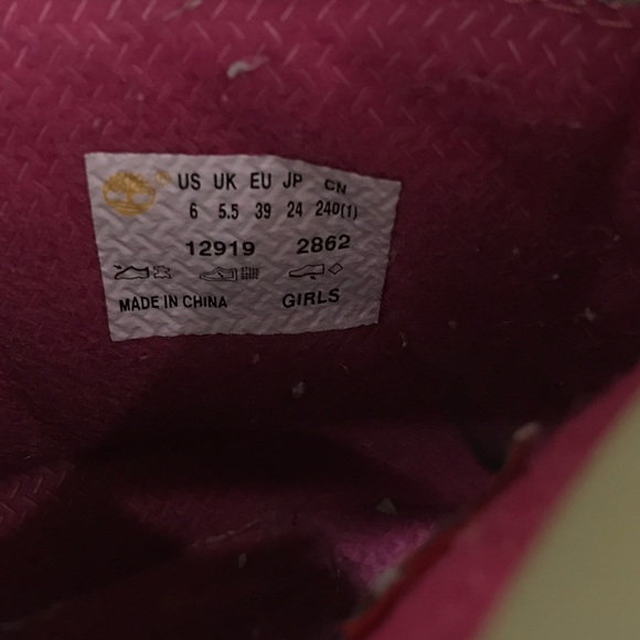 ❤️SOLD❤️Timberland boots shoes sneakers pink - Picture 7 of 7