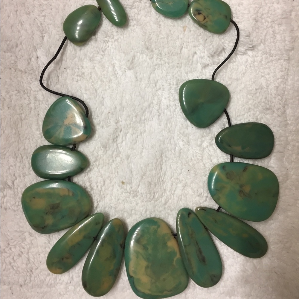 Oversized Plastic “Rock” Necklace