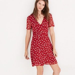 NWT Madewell wrap-front dress in Seattle floral
