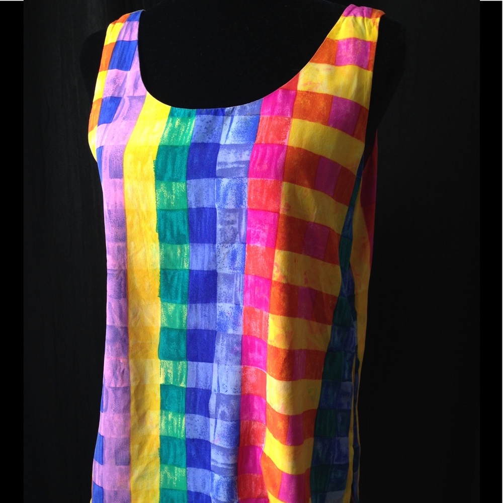 Vintage Multicolored Silk Top