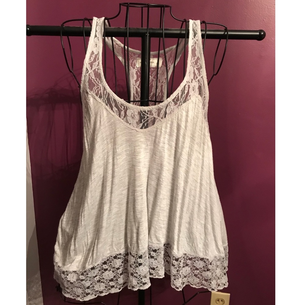 High low A&F tank top