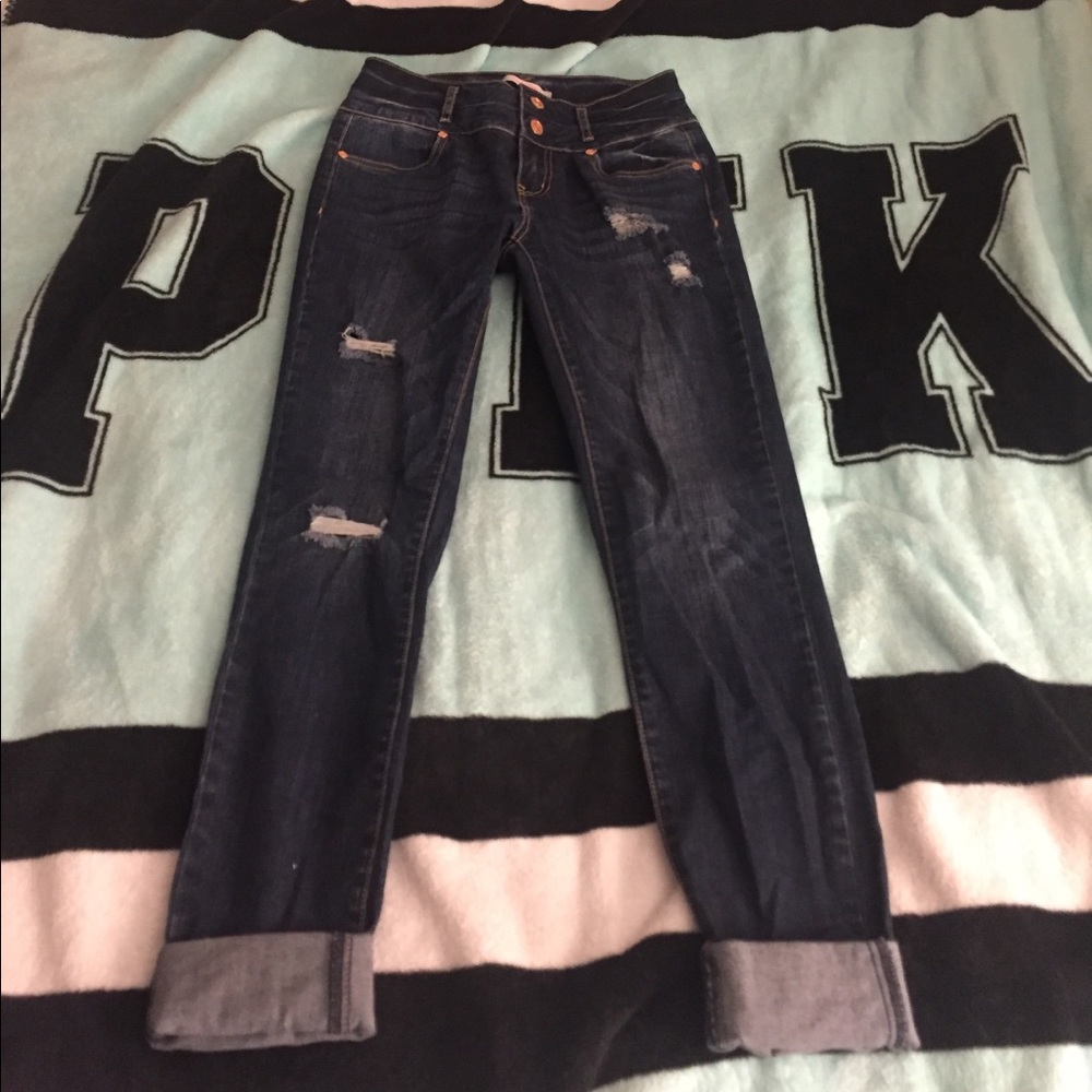 Charlotte Russe Skinny Boyfriend Jeans