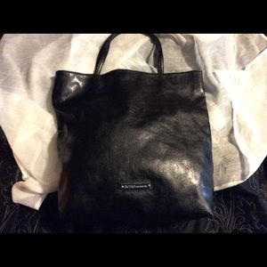 Large black Leather BCBG bag