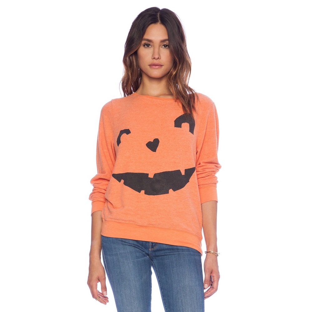 Wildfox Pumpkin Love Baggy Beach Jumper