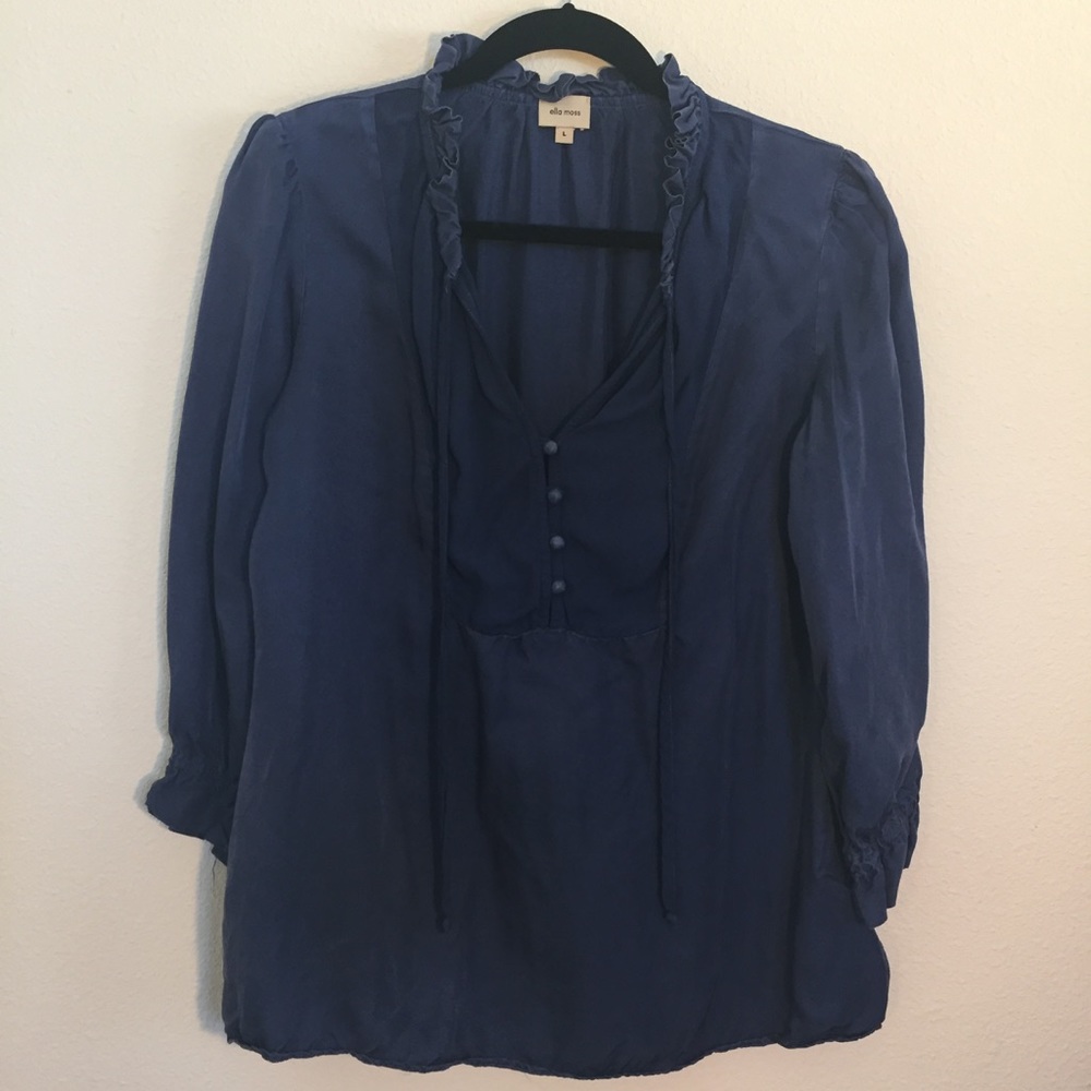 Navy Blue Blouse