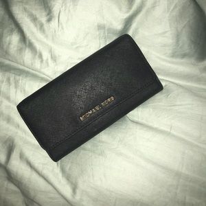 MOVING SALE Michael Kors black leather wallet