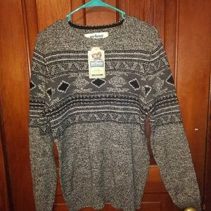 Urban pipeline Aztec chest wool sweater