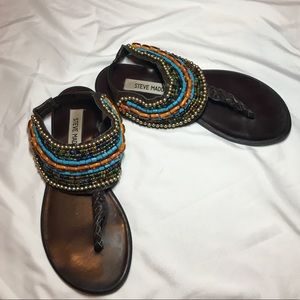 Beaded Steve Madden Sandals sz 6.5