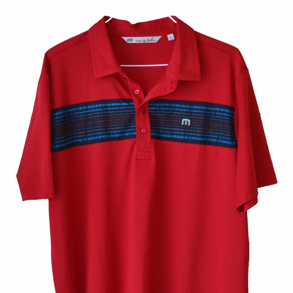 XL Red Travis Mathew Golf Shirt