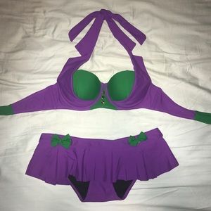 The Joker Cosplay Bikini