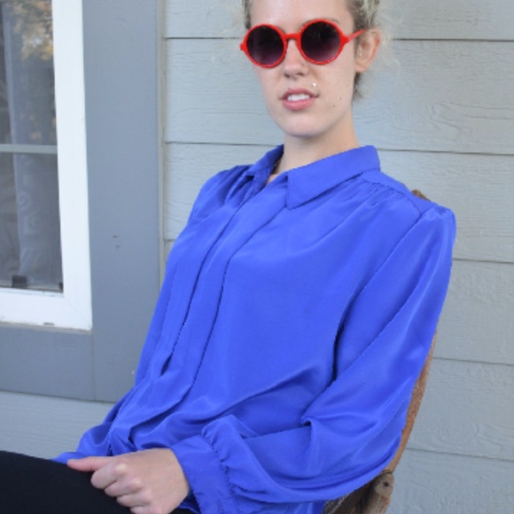 Tops - Royal Elegant Button-up Blouse Top Chic