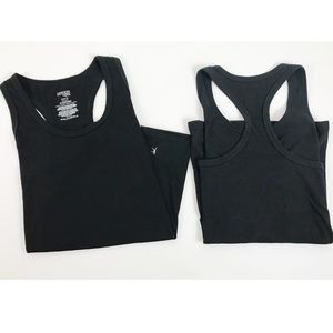 TWO DANSKIN Loose Fit Black Active Tank Top Small