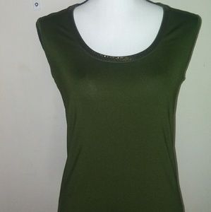 Olive Green Sleeveless top (SOLD)