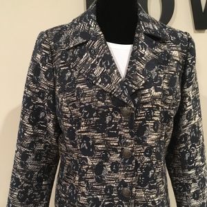Chico's sz 1 brocade blazer