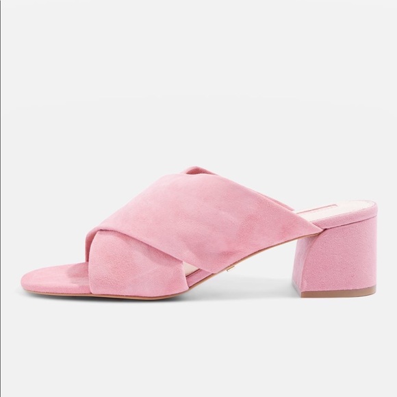 Topshop Shoes - NIB Topshop Pink Norti Cross Sandals size 8.5