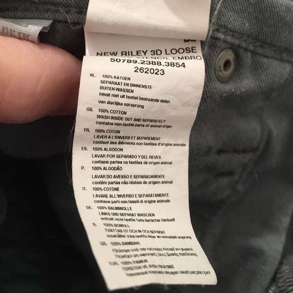 G Star Raw Denim $220. Retail Riley 3D Loose Tapered Stencil - Picture 8 of 8