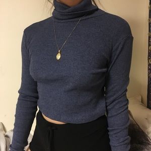Blue Zara Turtle neck