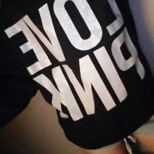 Victoria's Secret PINK sweatshirt glitter logo