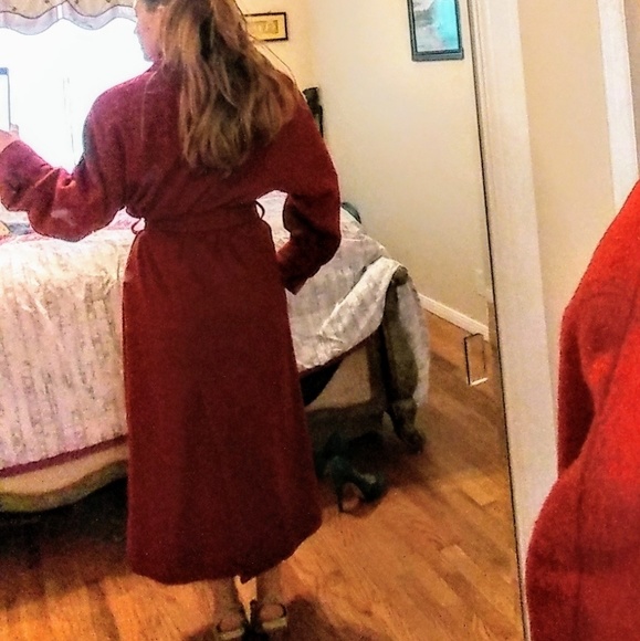 Neiman Marcus Wool Red Trench - Picture 6 of 6