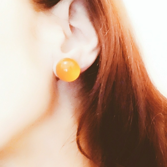 Vintage Moonglow Sterling Silver Earrings - Picture 2 of 5