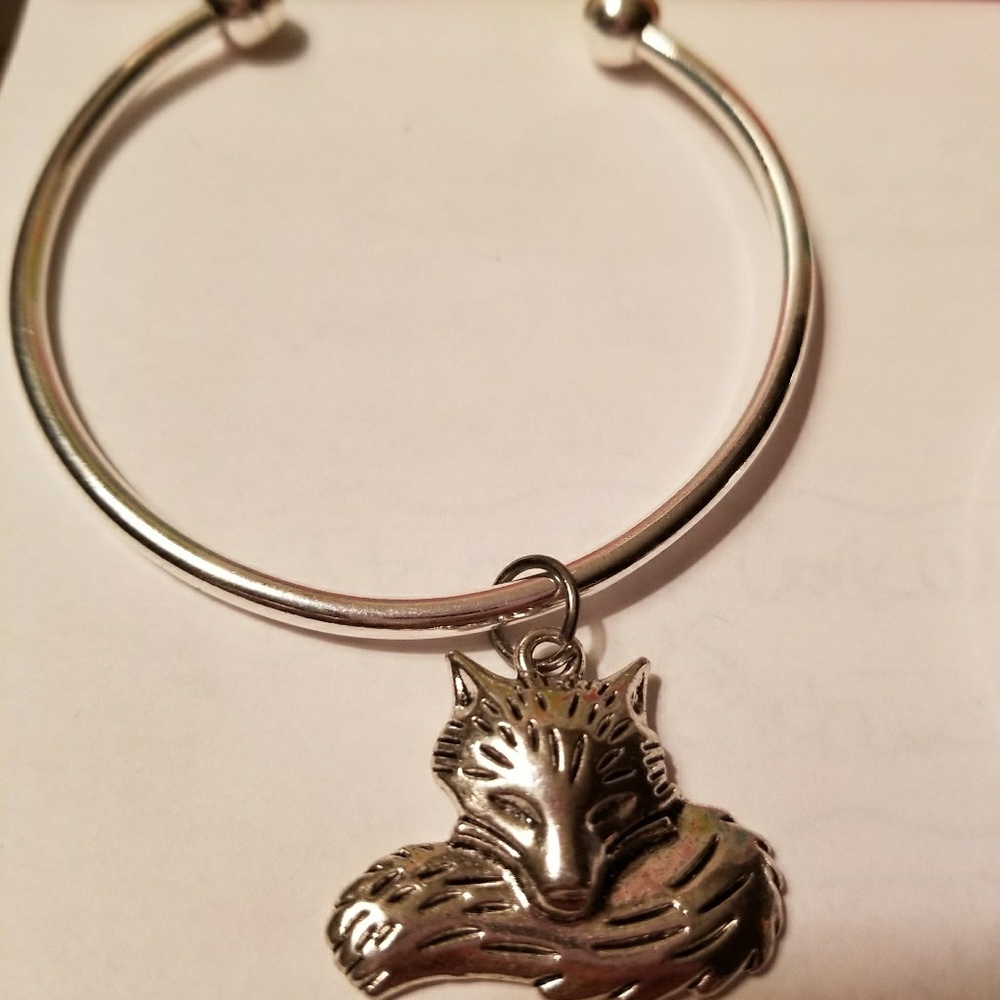 FOX Silver Bangle Bracelet 🦊 SFox222