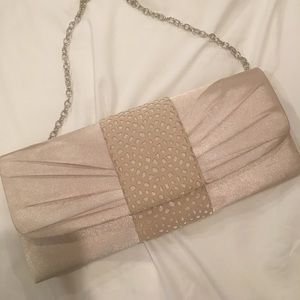 Blush clutch party bag