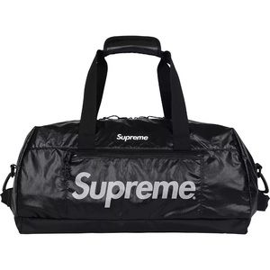 Black supreme duffel bag